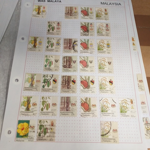 249 - Malaysia from 1970 to early 2000's collection on 30+ album sheets good selection of commemorative is... 