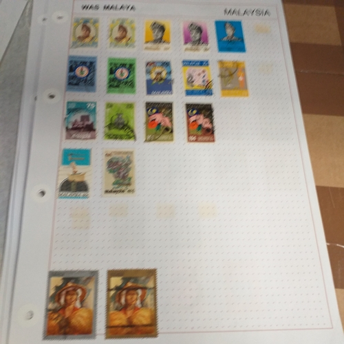 249 - Malaysia from 1970 to early 2000's collection on 30+ album sheets good selection of commemorative is... 