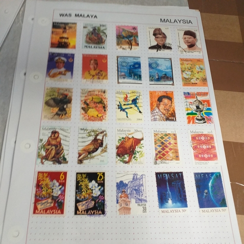 249 - Malaysia from 1970 to early 2000's collection on 30+ album sheets good selection of commemorative is... 