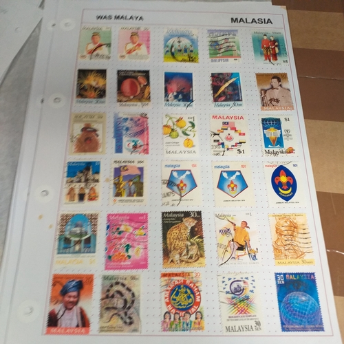 249 - Malaysia from 1970 to early 2000's collection on 30+ album sheets good selection of commemorative is... 