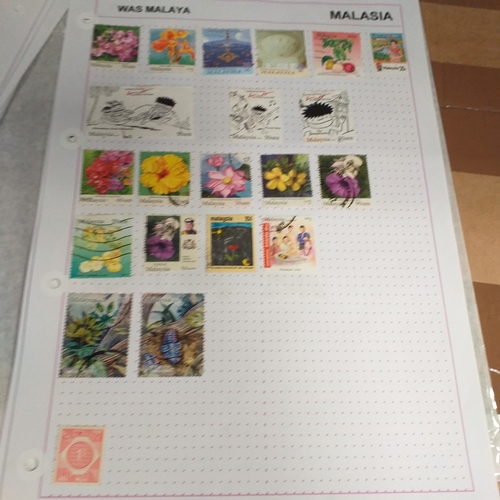 249 - Malaysia from 1970 to early 2000's collection on 30+ album sheets good selection of commemorative is... 