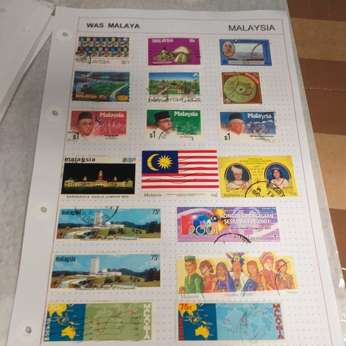 249 - Malaysia from 1970 to early 2000's collection on 30+ album sheets good selection of commemorative is... 