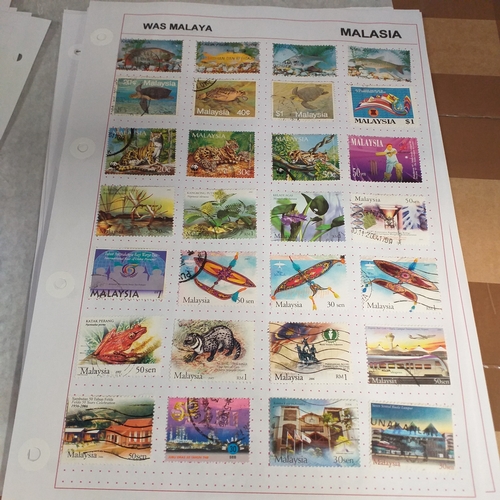 249 - Malaysia from 1970 to early 2000's collection on 30+ album sheets good selection of commemorative is... 
