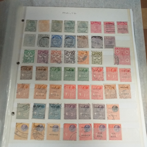 252 - Malta collection on 50+ album pages / stock cards mint used from early with strength in the later QE... 