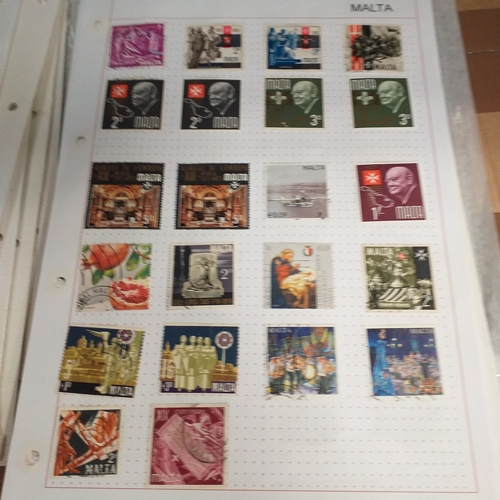 252 - Malta collection on 50+ album pages / stock cards mint used from early with strength in the later QE... 