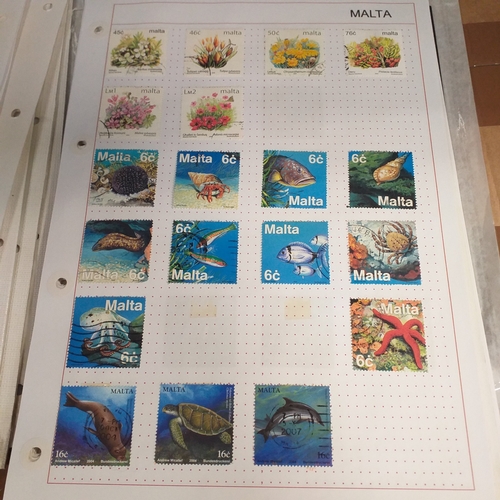 252 - Malta collection on 50+ album pages / stock cards mint used from early with strength in the later QE... 