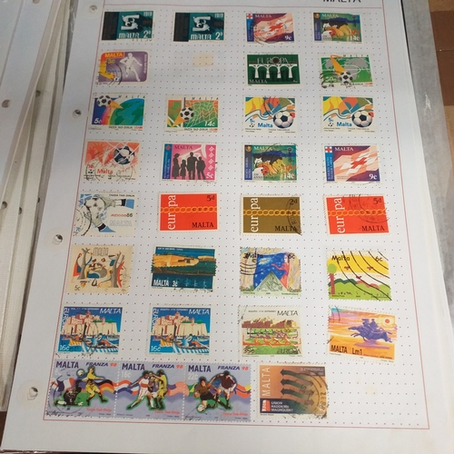 252 - Malta collection on 50+ album pages / stock cards mint used from early with strength in the later QE... 