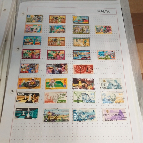 252 - Malta collection on 50+ album pages / stock cards mint used from early with strength in the later QE... 