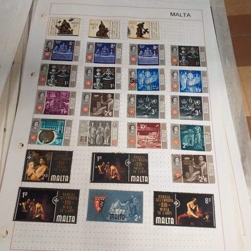 252 - Malta collection on 50+ album pages / stock cards mint used from early with strength in the later QE... 