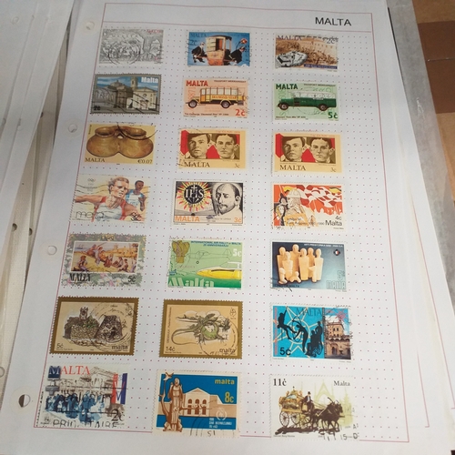 252 - Malta collection on 50+ album pages / stock cards mint used from early with strength in the later QE... 