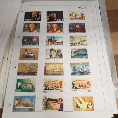252 - Malta collection on 50+ album pages / stock cards mint used from early with strength in the later QE... 