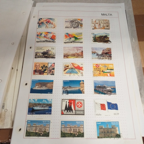 252 - Malta collection on 50+ album pages / stock cards mint used from early with strength in the later QE... 