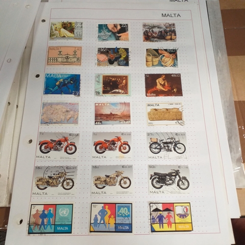 252 - Malta collection on 50+ album pages / stock cards mint used from early with strength in the later QE... 