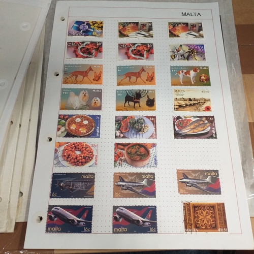 252 - Malta collection on 50+ album pages / stock cards mint used from early with strength in the later QE... 