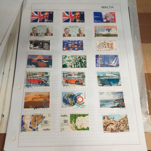 252 - Malta collection on 50+ album pages / stock cards mint used from early with strength in the later QE... 