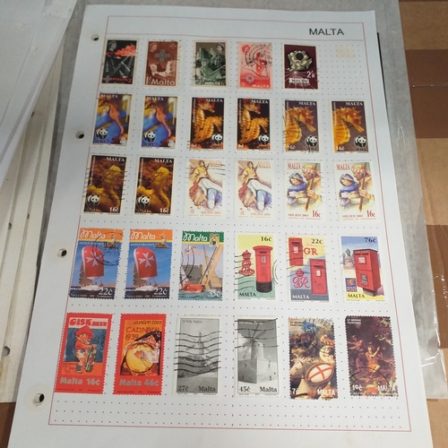 252 - Malta collection on 50+ album pages / stock cards mint used from early with strength in the later QE... 