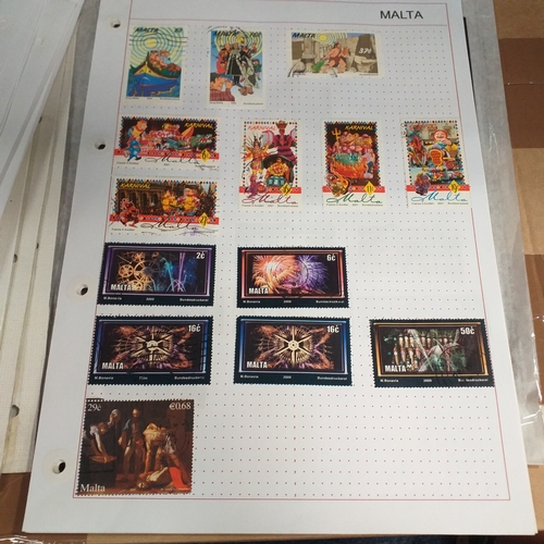 252 - Malta collection on 50+ album pages / stock cards mint used from early with strength in the later QE... 