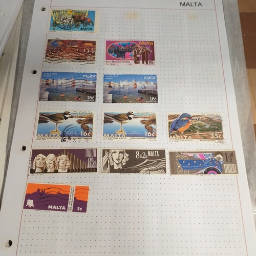 252 - Malta collection on 50+ album pages / stock cards mint used from early with strength in the later QE... 