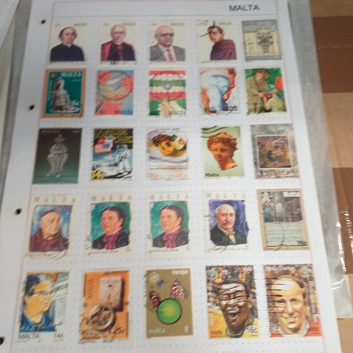 252 - Malta collection on 50+ album pages / stock cards mint used from early with strength in the later QE... 