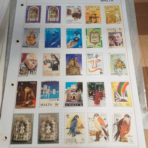 252 - Malta collection on 50+ album pages / stock cards mint used from early with strength in the later QE... 