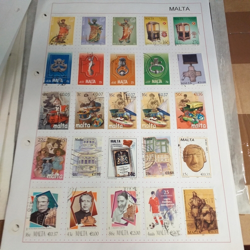 252 - Malta collection on 50+ album pages / stock cards mint used from early with strength in the later QE... 