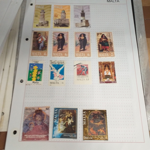 252 - Malta collection on 50+ album pages / stock cards mint used from early with strength in the later QE... 