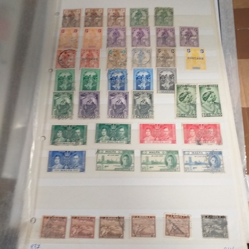 252 - Malta collection on 50+ album pages / stock cards mint used from early with strength in the later QE... 