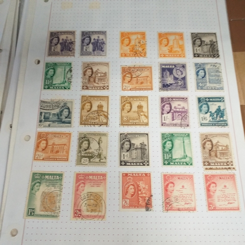252 - Malta collection on 50+ album pages / stock cards mint used from early with strength in the later QE... 