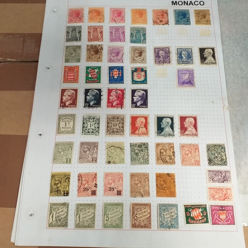 254 - Monaco collection on 14 pages mint and used, collection ranges from early to 1930's and 1960's to re... 