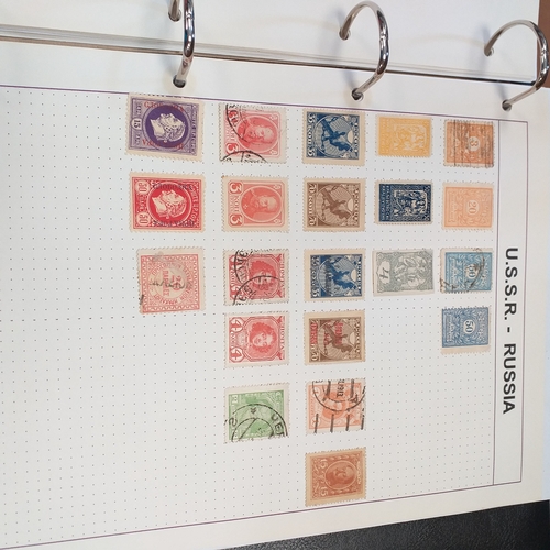 277 - Russia collection in 4 ring binder, mint and used from early to 1990's, many 100's with a good selec... 