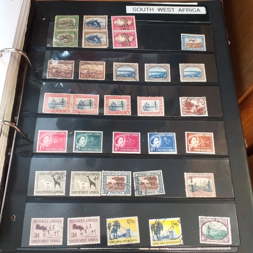 279 - South and South West Africa collection, mint and used from early in a 2 ring binder.  Includes COGH,... 