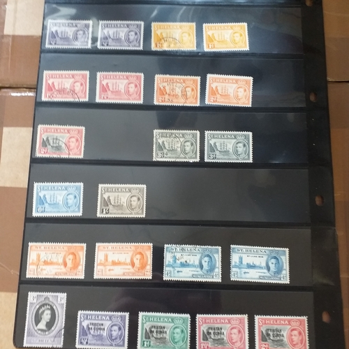 281 - St Helena small selection on 7 album sheets / stock cards, mint and used from early. Early issues re... 