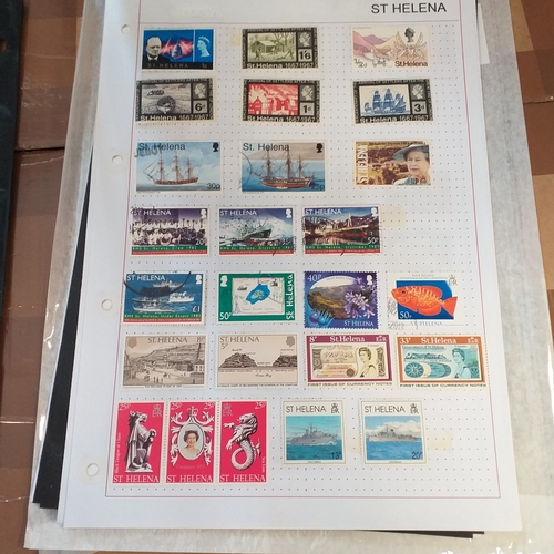 281 - St Helena small selection on 7 album sheets / stock cards, mint and used from early. Early issues re... 
