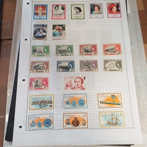 281 - St Helena small selection on 7 album sheets / stock cards, mint and used from early. Early issues re... 