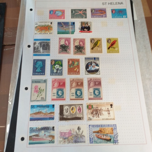281 - St Helena small selection on 7 album sheets / stock cards, mint and used from early. Early issues re... 