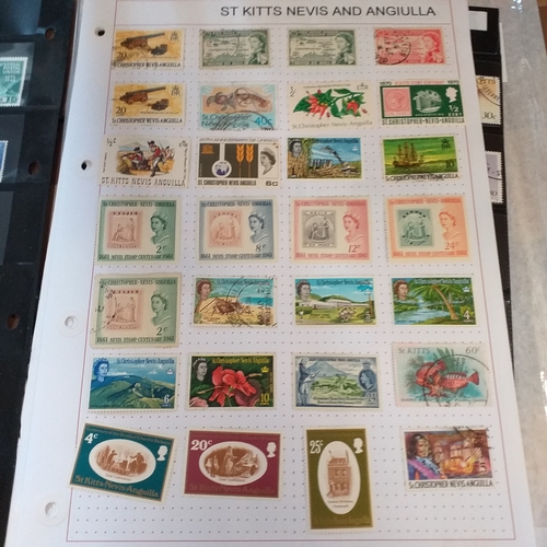 282 - St Kitts & Nevis selection on 11 album sheets / stock cards, good basis for expansion.