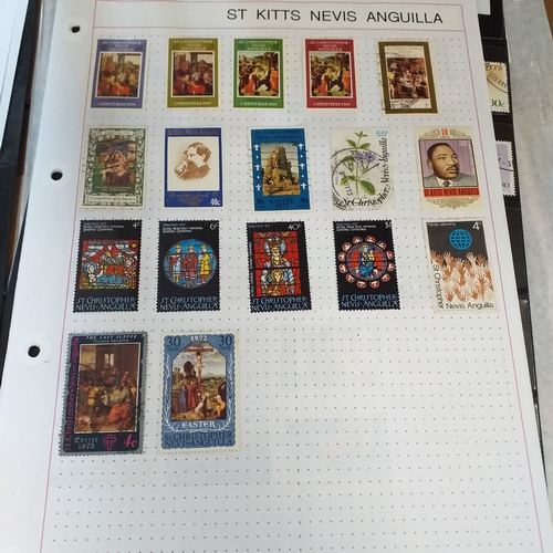 282 - St Kitts & Nevis selection on 11 album sheets / stock cards, good basis for expansion.