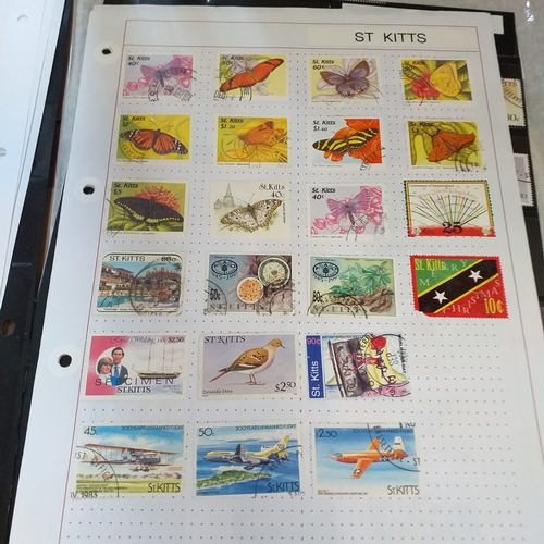 282 - St Kitts & Nevis selection on 11 album sheets / stock cards, good basis for expansion.
