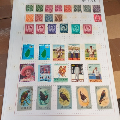 283 - St Lucia collection on 14 album sheets / stock cards, early issues to QE2 mostly mint thereafter to ... 