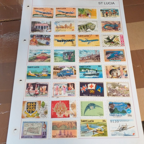 283 - St Lucia collection on 14 album sheets / stock cards, early issues to QE2 mostly mint thereafter to ... 