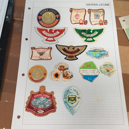 287 - Sierra Leone small selection on 9 album pages / stock cards from early to late 1970's.