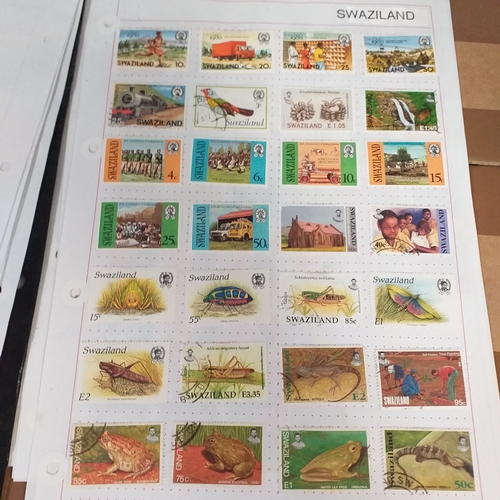292 - Swaziland small selection on 11 album pages / stock cards, mint / used collection bulk of which rang... 