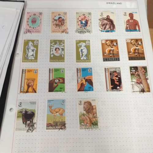 292 - Swaziland small selection on 11 album pages / stock cards, mint / used collection bulk of which rang... 