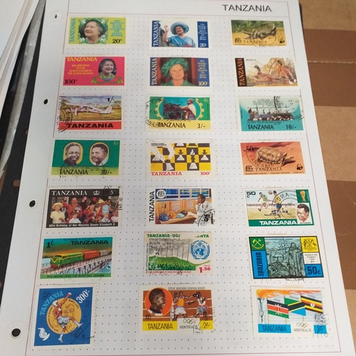 297 - Tanganika / Tanzania collection on 20+ album pages / stock cards, single sheet of KGV issues with va... 