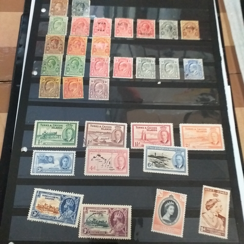 302 - Turks & Caicos Islands small collection on 10 album pages / stock cards, mint and used QV values to ... 