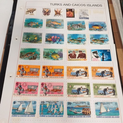 302 - Turks & Caicos Islands small collection on 10 album pages / stock cards, mint and used QV values to ... 