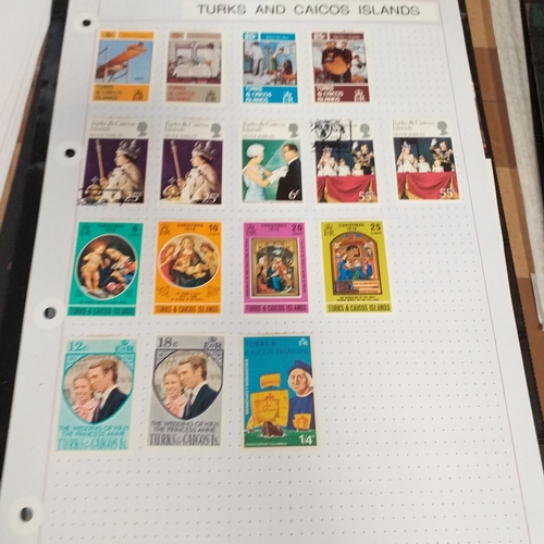 302 - Turks & Caicos Islands small collection on 10 album pages / stock cards, mint and used QV values to ... 
