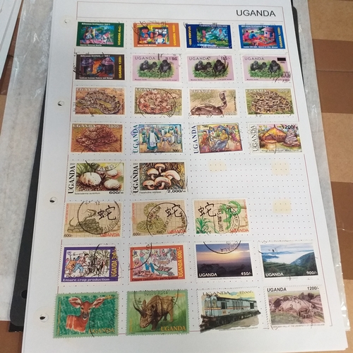 303 - Uganda small collection of QE2 from independence to 2008 approx, mostly good to fine use.
