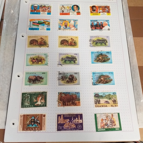 303 - Uganda small collection of QE2 from independence to 2008 approx, mostly good to fine use.