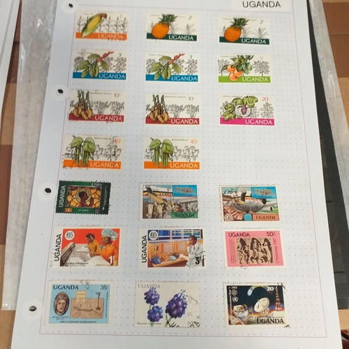 303 - Uganda small collection of QE2 from independence to 2008 approx, mostly good to fine use.